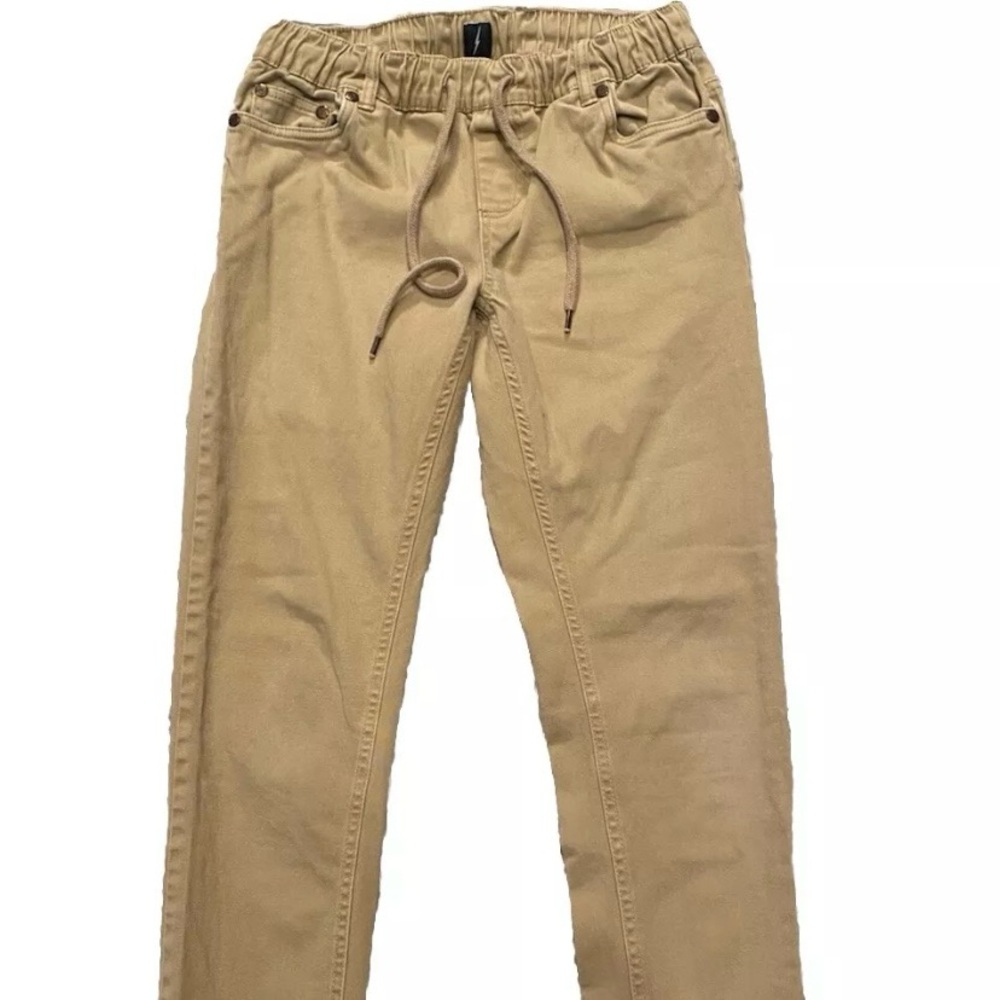 Jeaniologie Cargo Pants Brown Jagger-TWL Size 28 small Tie String Waist